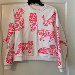 Queen of Sparkles pink tiger sweatshirt